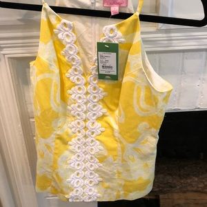 Lilly Pulitzer yellow top. New with tags